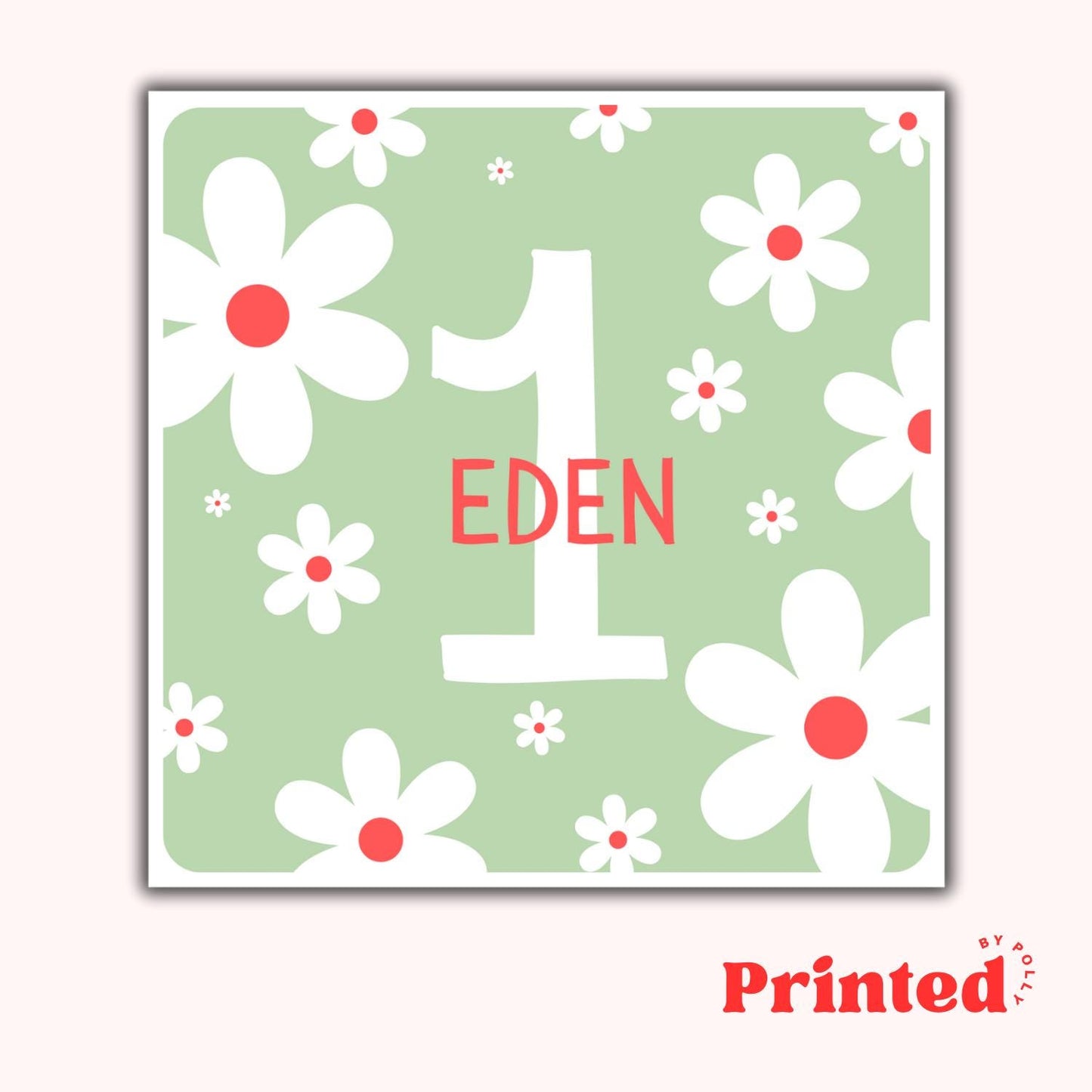 1st Personalised Birthday Card