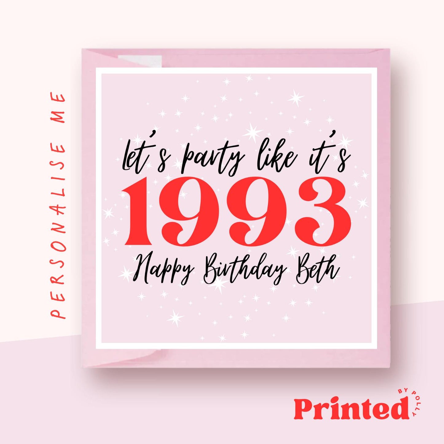 Let's Party Like Year Birthday Card