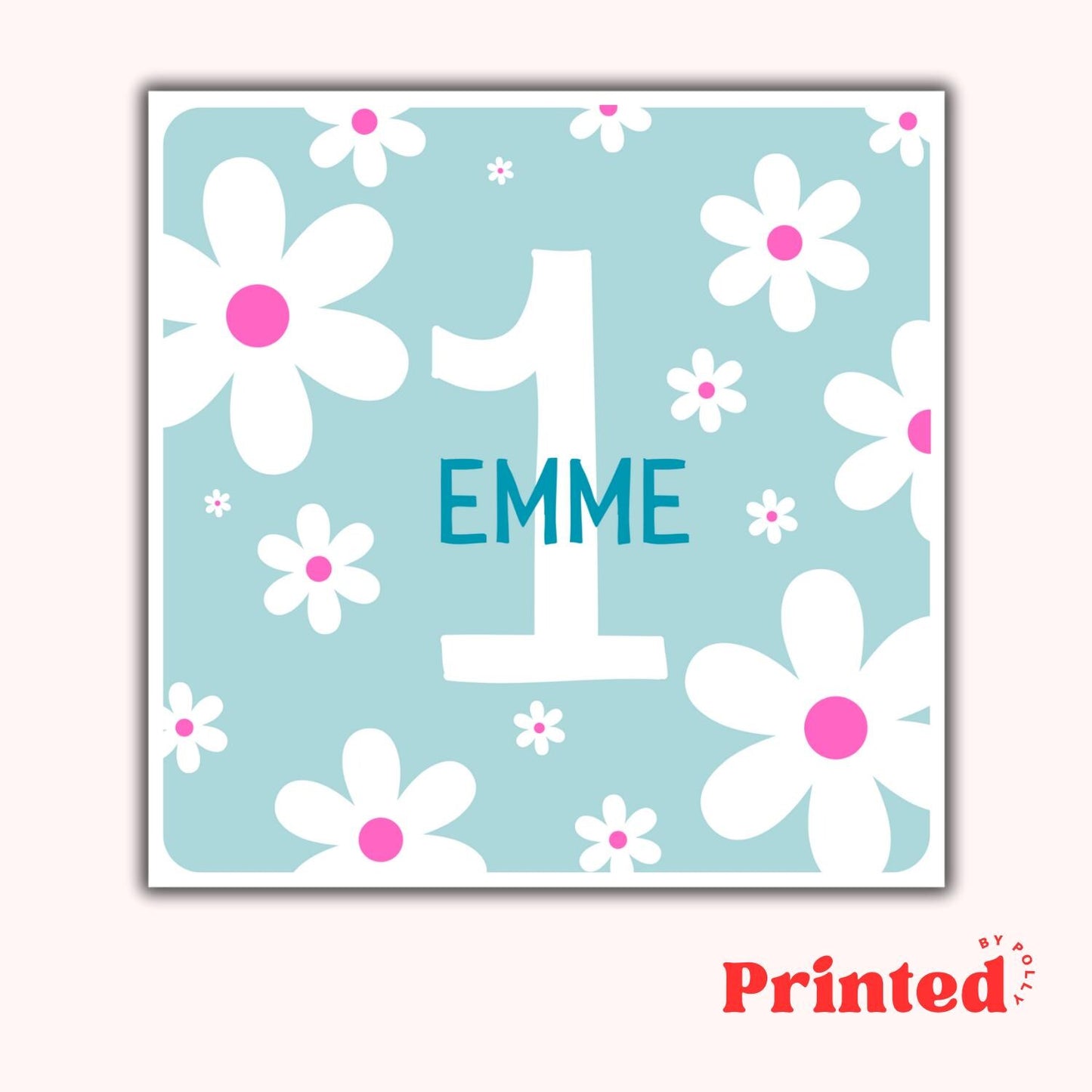 1st Personalised Birthday Card