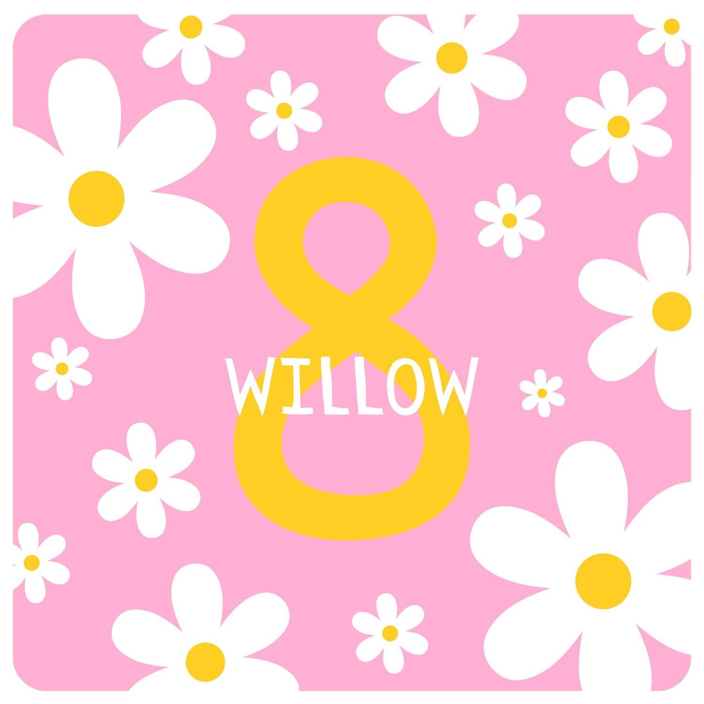 8th Personalised Birthday Card