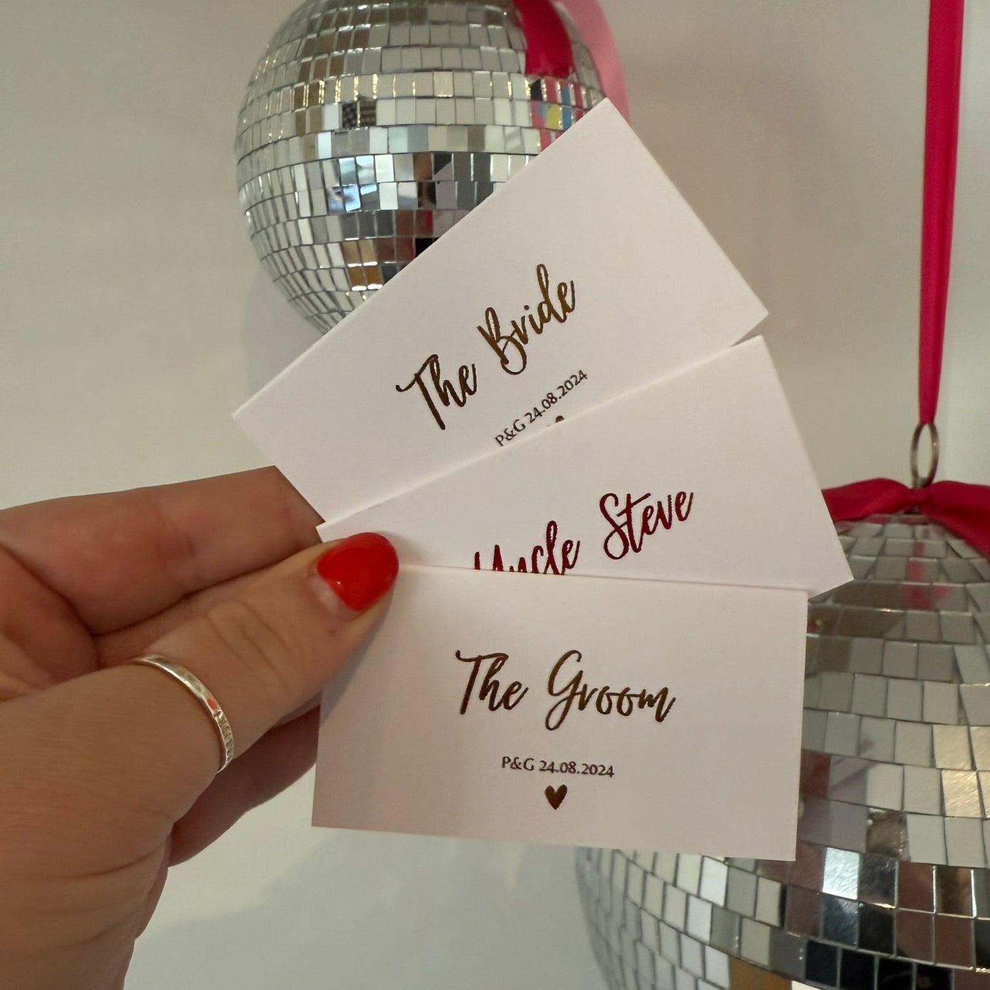 Table Place Names and Menu Choice.