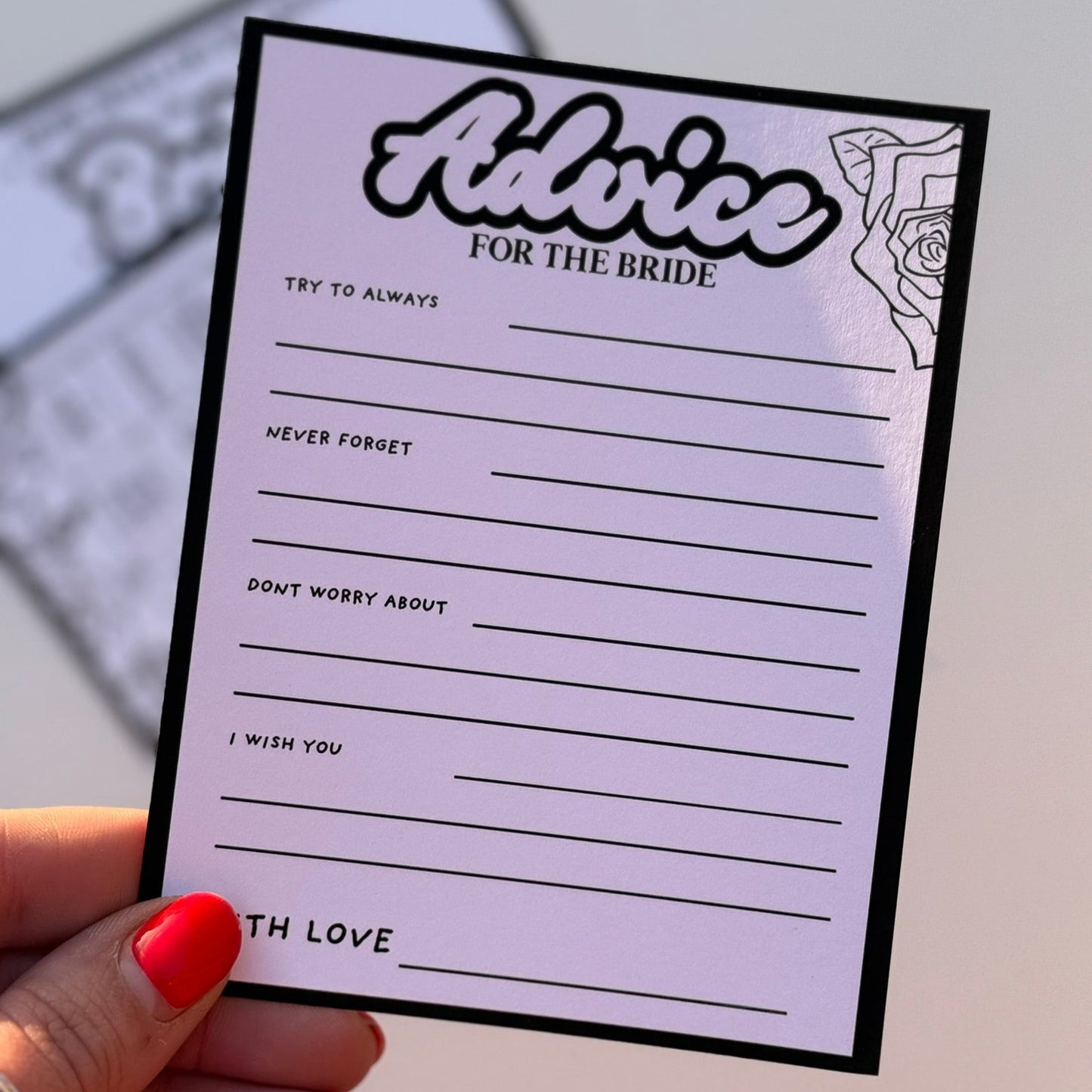 A6 Printed Invites (Single Sided)