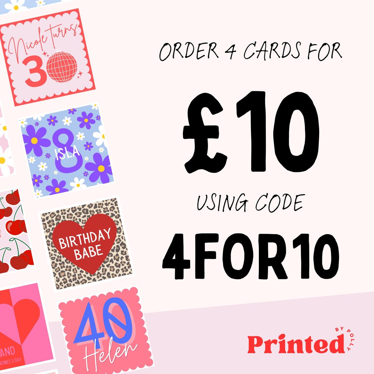 8th Personalised Birthday Card