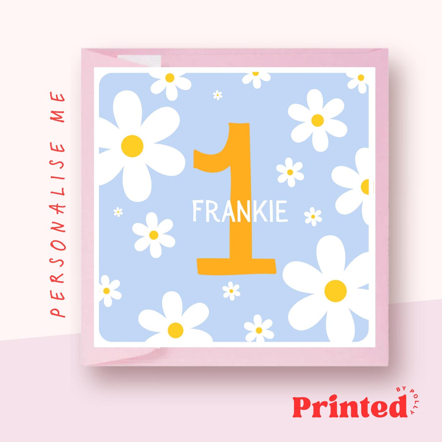 1st Personalised Birthday Card