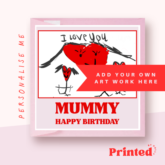 Childs Drawing Birthday Card