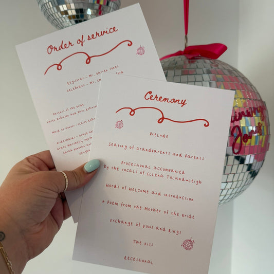 A6 Printed Invitations (Double Sided)