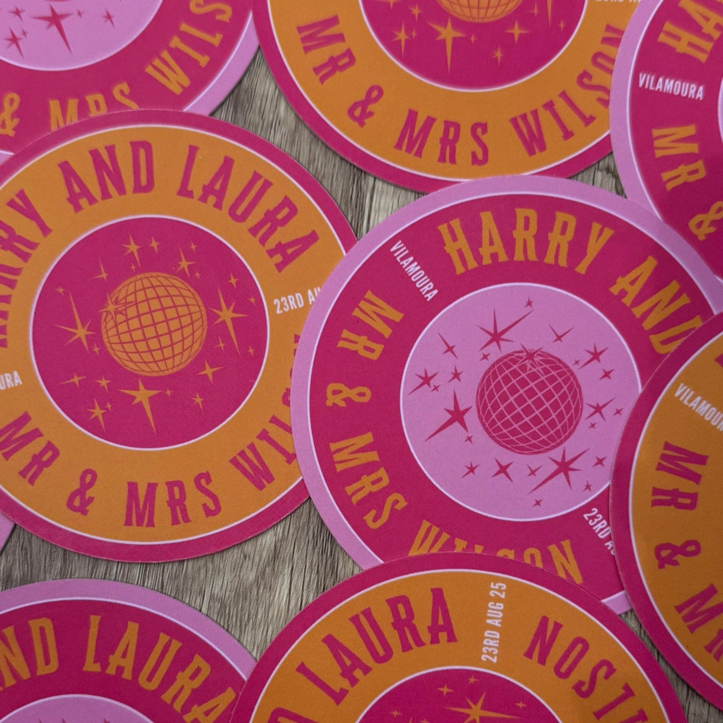 Double Sided Invitations - Beer Mats / Coasters